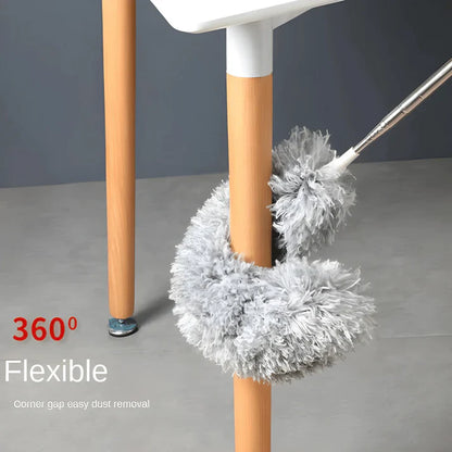 combo de limpieza , plumero de 3 m + cepillo para baño