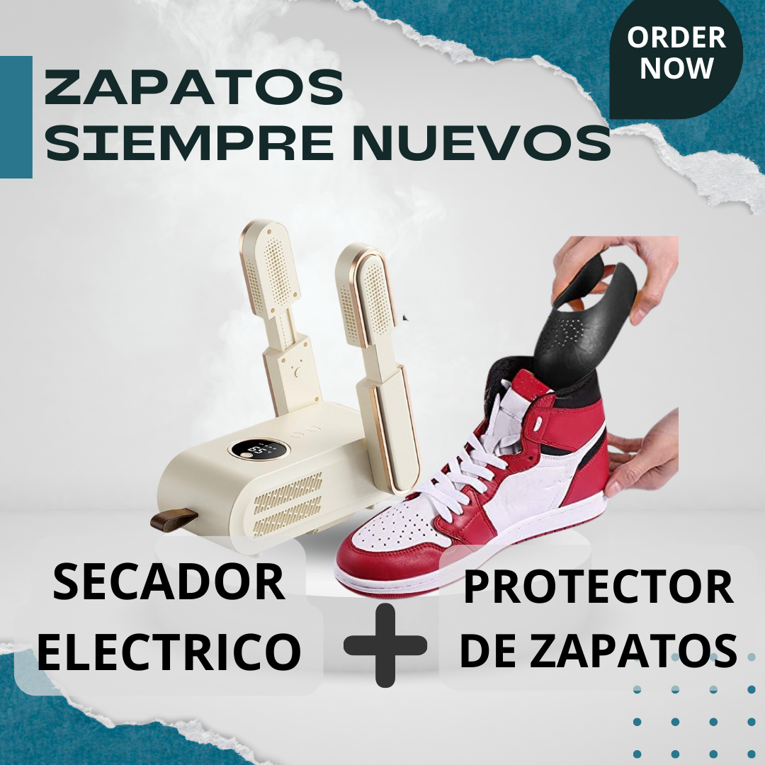 Secador de zapatos electrico Inteligente + protectores de zapatos siempre nuevos 🎁