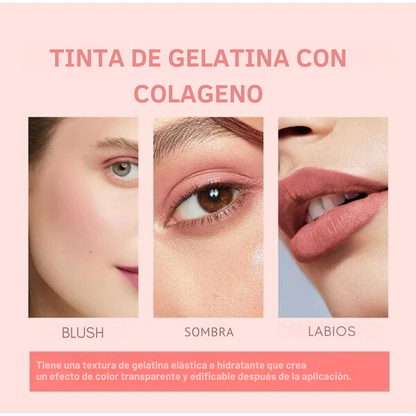 💄Jelly Blush Milk- Tinta de gelatina con colageno y niacinamida x4🫦+ curso profesional de maquillaje.