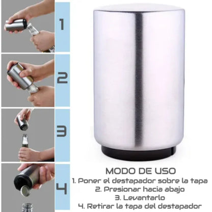 Destapador de botellas magnetico