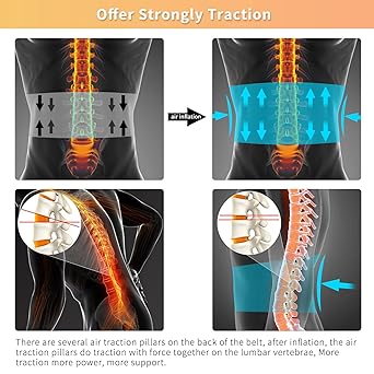 Cinturón de descompresión lumbar inflable