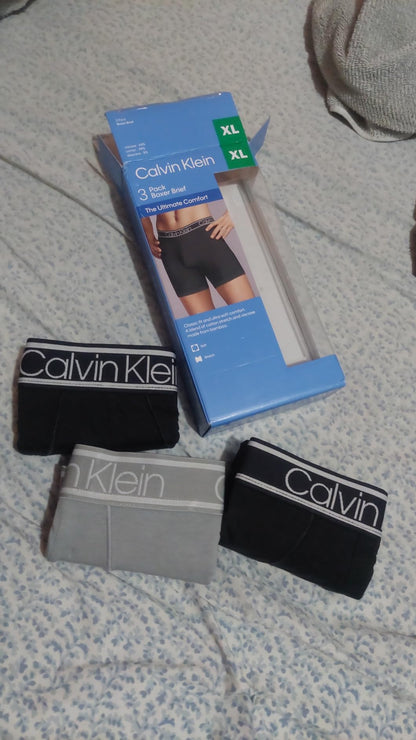 Bóxer Licrados 100% ORIGINAL CALVIN KLEIN 12 Booxer + 12 Pares de Medias Gratis