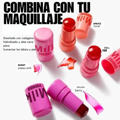 💄Jelly Blush Milk- Tinta de gelatina con colageno y niacinamida x4🫦+ curso profesional de maquillaje.