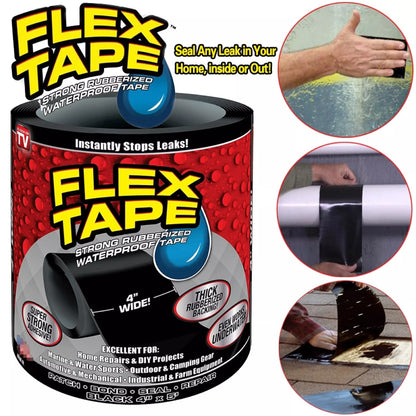 CINTA FLEX TAPE ADHESIVA IMPERMEABLE 💦