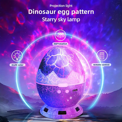 🥚Dino egg- Proyector de galaxia de huevo de dinosaurio + parlante 🦖