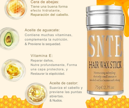 Barra de cera de abejas para el cuidado del cabello + obsequio gratis