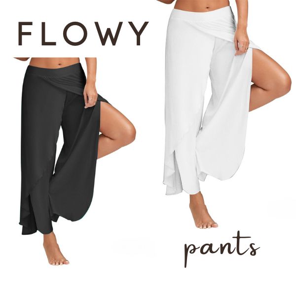 Flowy - pantalon holgado de microfibra Paga 1 y lleva el 2 GRATIS🎁