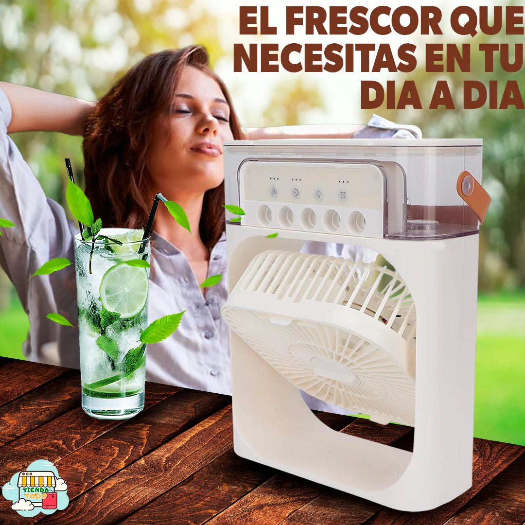 MINI AIRE ACONDICIONADO HUMIDIFICADOR 65% de descuento