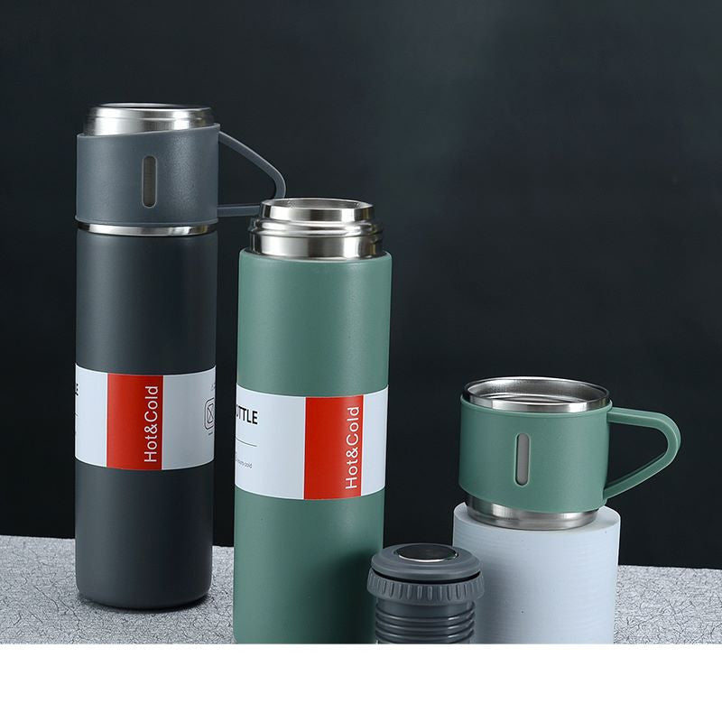 Kit de termos  para bebidas caliente o frio + 3 tazas GRATIS