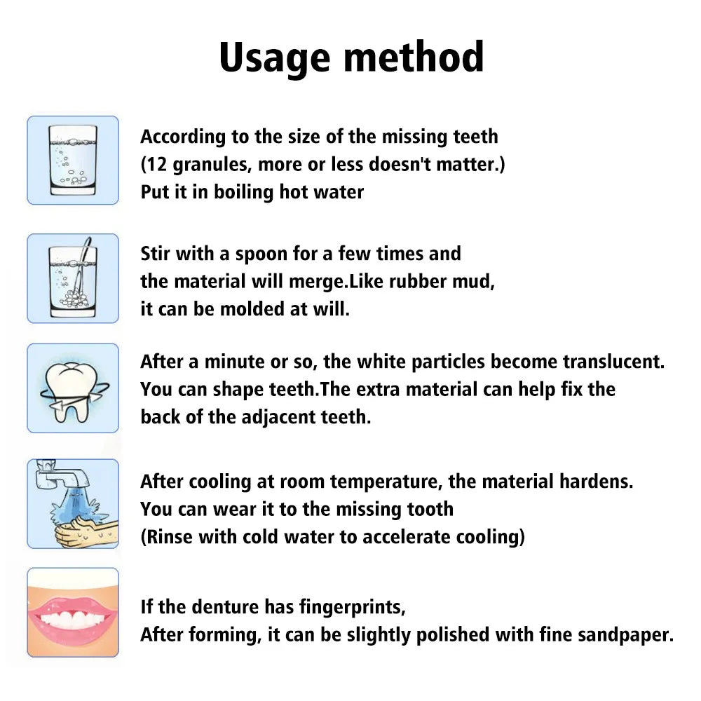 Resina dental invisible