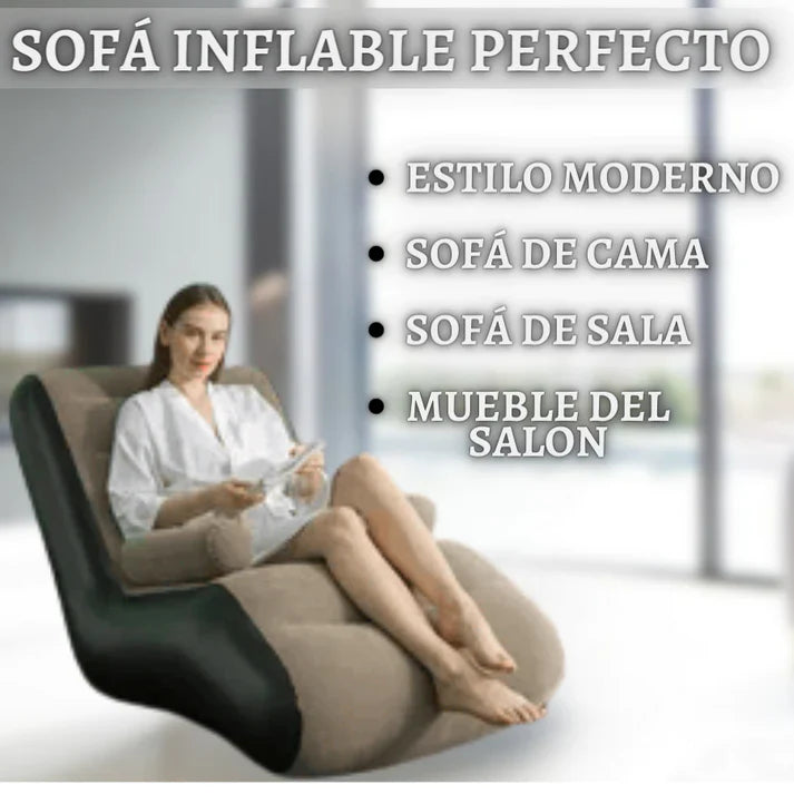 SOFÁ INFLABLE 🛋️ + Bomba Para Inflar GRATIS