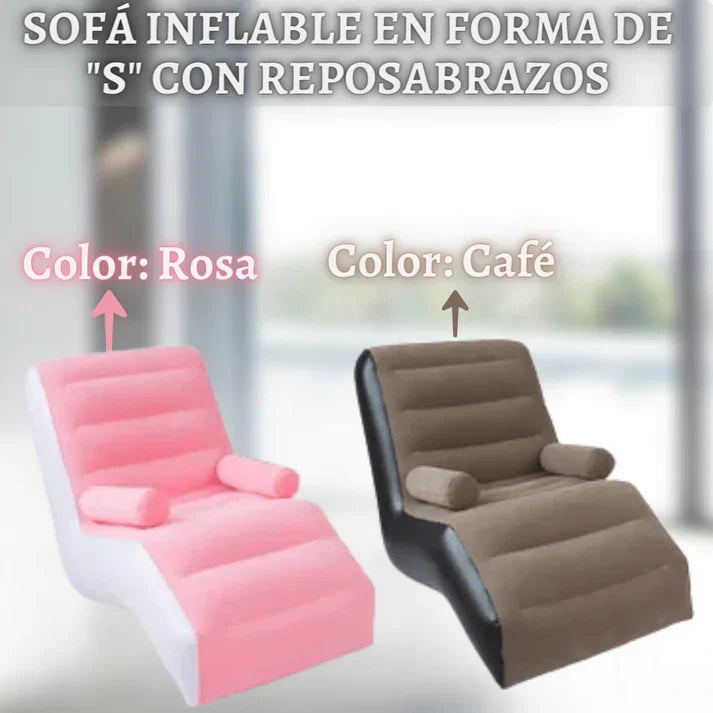 SOFÁ INFLABLE 🛋️ + Bomba Para Inflar GRATIS