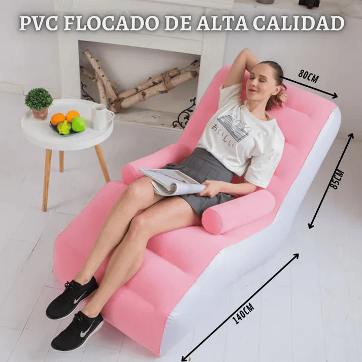 SOFÁ INFLABLE 🛋️ + Bomba Para Inflar GRATIS