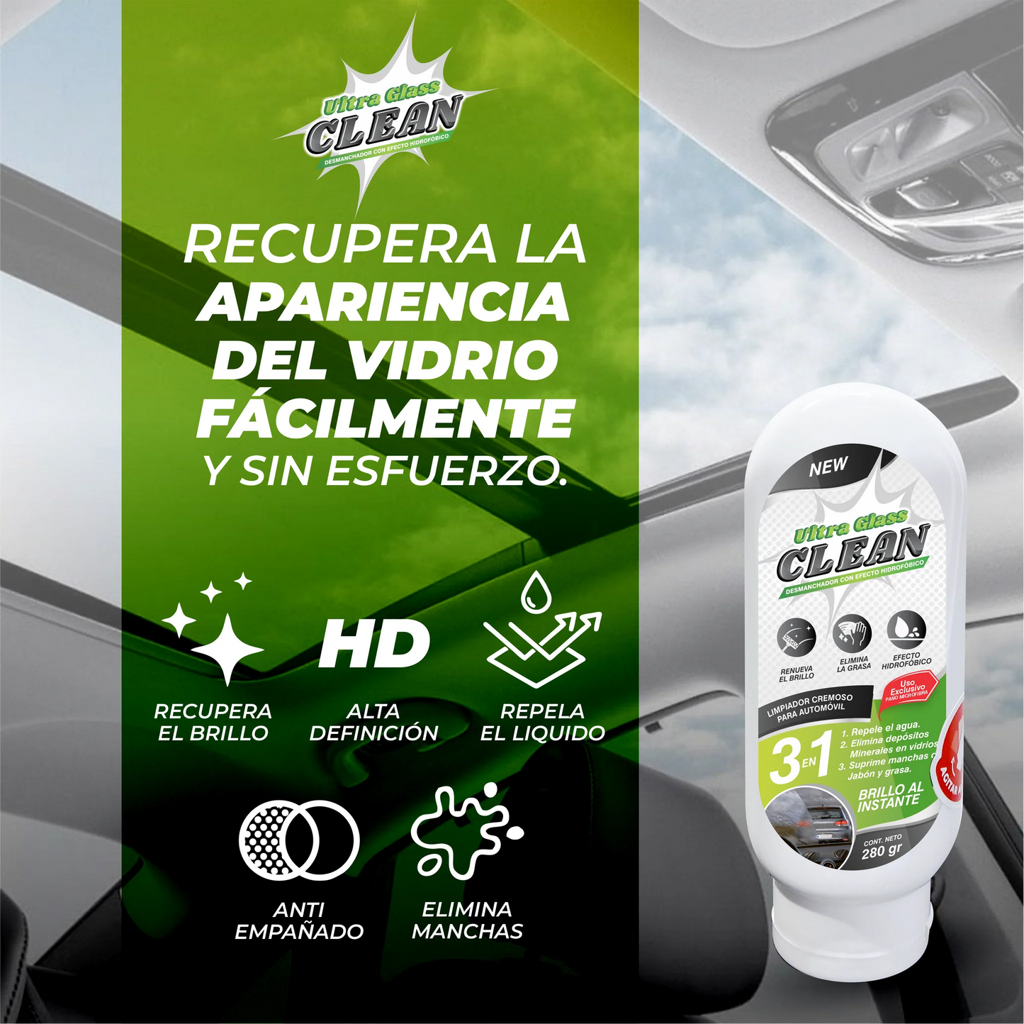 Crema hidrofóbica para auto 💧🚙