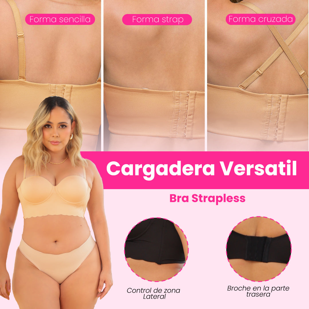 Duo de brasier straples + gratis  duo de tangas en fibra de bambú🎁